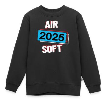 Airsoft 2025 Airsofter Airsoftspieler Airsoftspiel - Kinder Premium Organic Sweatshirt - Schwarz - Vorne - AI Model Kid Female (0cm)