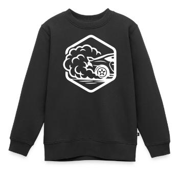 Auto Gas Speed - Kinder Premium Organic Sweatshirt - Schwarz - Vorne - AI Model Kid Female (0cm)