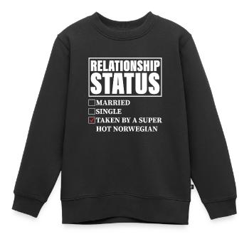 Genommen Von Super Heiß Norwegisch - Kinder Premium Organic Sweatshirt - Schwarz - Vorne - AI Model Kid Female (0cm)