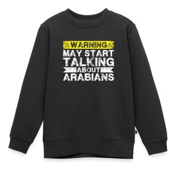 Parler des Arabes - Sweat Premium enfant bio - noir - Devant - AI Model Kid Female (0cm)