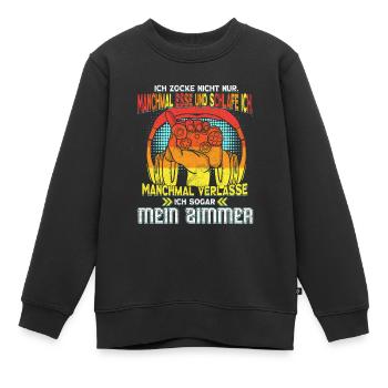Gaming Spruch Videospiele - Kinder Premium Organic Sweatshirt - Schwarz - Vorne - AI Model Kid Female (0cm)