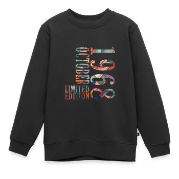 oktober 1968 Jahrestag oktober 1968 oktober - Kinder Premium Organic Sweatshirt - Schwarz - Vorne - AI Model Kid Female (0cm)