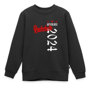 Abschluss 2024 Realschule - Kinder Premium Organic Sweatshirt - Schwarz - Vorne - AI Model Kid Female (0cm)