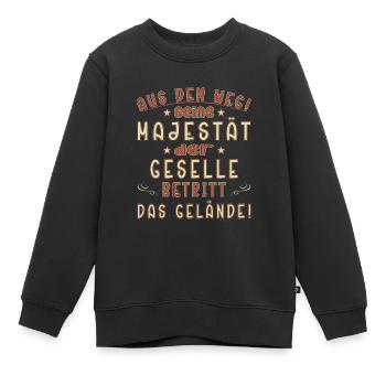 Geselle Sprüche Lehrling Handwerk Gesellenprüfung - Kinder Premium Organic Sweatshirt - Schwarz - Vorne - AI Model Kid Female (0cm)