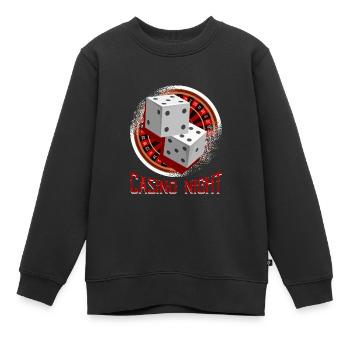 Roulette Casino Logo - Kinder Premium Organic Sweatshirt - Schwarz - Vorne - AI Model Kid Female (0cm)