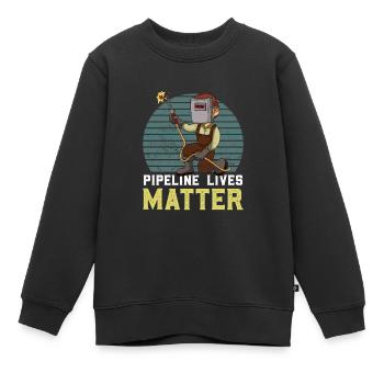 Schweißer Schweißen Schweißen Retro - Kinder Premium Organic Sweatshirt - Schwarz - Vorne - AI Model Kid Female (0cm)