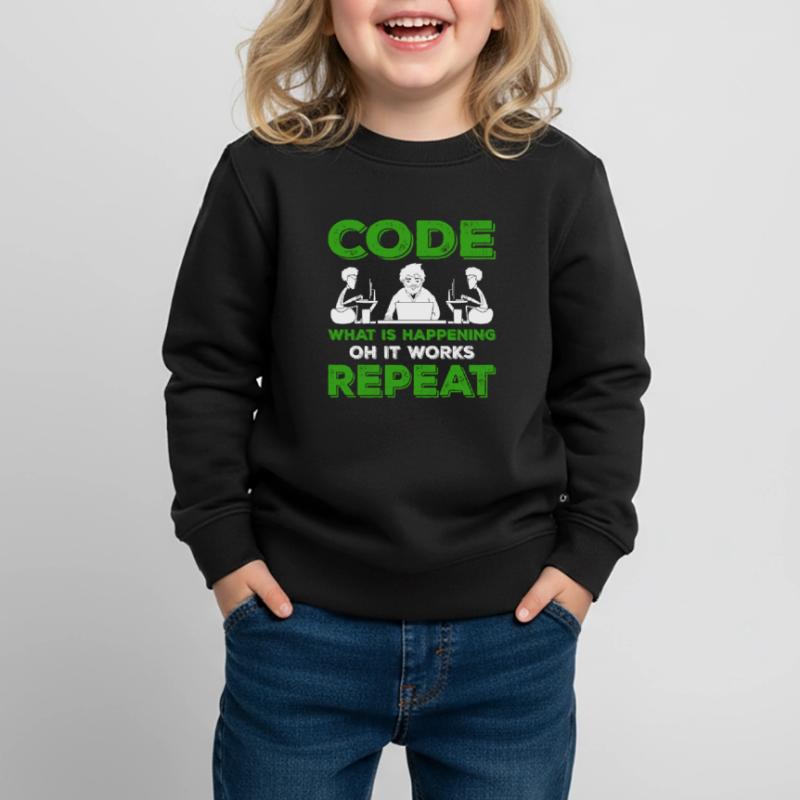 Programmierer IT Programmieren Geschenk Routine Kinder Premium Organic Sweatshirt