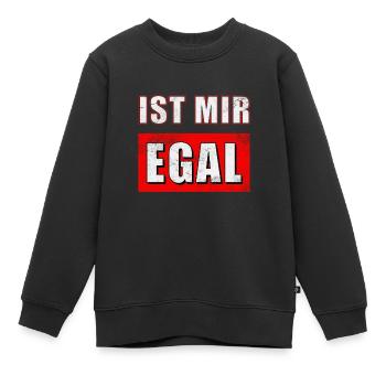 Ist mir egal - Kinder Premium Organic Sweatshirt - Schwarz - Vorne - AI Model Kid Female (0cm)