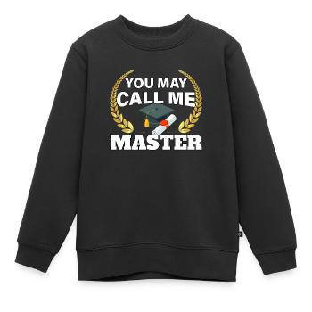 Vous pouvez m’appeler Master Design - Sweat Premium enfant bio - noir - Devant - AI Model Kid Female (0cm)