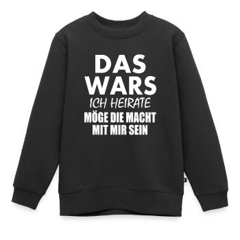 Das wars - Kinder Premium Organic Sweatshirt - Schwarz - Vorne - AI Model Kid Female (0cm)