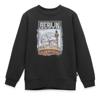 Berlin Germany City Skyline Home Love - Kids Premium Organic Sweatshirt - black - Front - AI Model Kid Female (0cm)