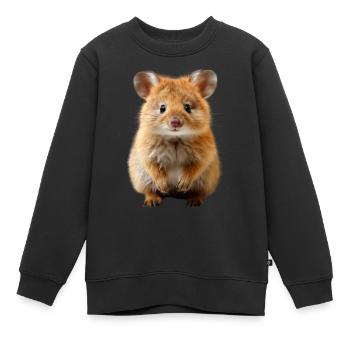 Quokka-Leistung - Kinder Premium Organic Sweatshirt - Schwarz - Vorne - AI Model Kid Female (0cm)