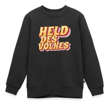Held des Volkes - Kinder Premium Organic Sweatshirt - Schwarz - Vorne - AI Model Kid Female (0cm)
