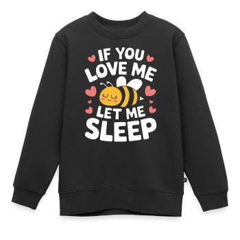 abeille abeille apicultrice abeille abeille - Sweat Premium enfant bio - noir - Devant - AI Model Kid Female (0cm)