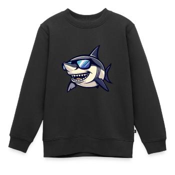Hai Cool Bande Dessinée - Sweat Premium enfant bio - noir - Devant - AI Model Kid Female (0cm)