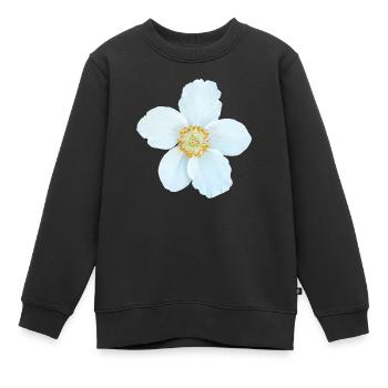 The Greater Anemone - Anemone sylvestris - Kids Premium Organic Sweatshirt - black - Front - AI Model Kid Female (0cm)