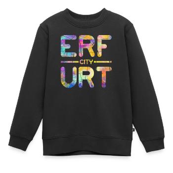 Erfurt City - Kinder Premium Organic Sweatshirt - Schwarz - Vorne - AI Model Kid Female (0cm)