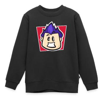 Cooler Kerl Spielcharakter - Beliebte Spielcharakter - Kinder Premium Organic Sweatshirt - Schwarz - Vorne - AI Model Kid Female (0cm)