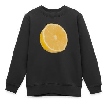 lemon - Kids Premium Organic Sweatshirt - black - Front - AI Model Kid Female (0cm)