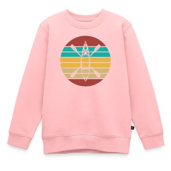Sports nautiques en kayak - Sweat Premium enfant bio - rose - Devant - AI Model Kid Female (0cm)