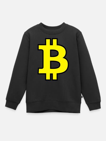 Bitcoin Satoshi Nakamoto - Kinder Premium Organic Sweatshirt - Schwarz