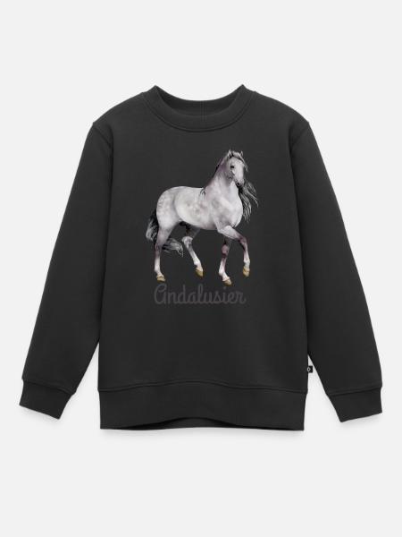 Andalusier - Kinder Premium Organic Sweatshirt - Schwarz