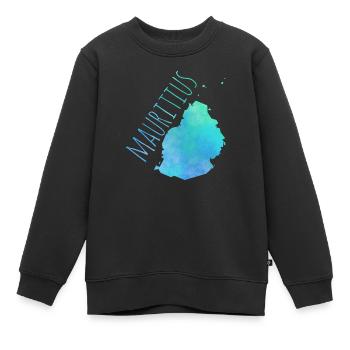 Mauritius - Kinder Premium Organic Sweatshirt - Schwarz - Vorne - AI Model Kid Female (0cm)