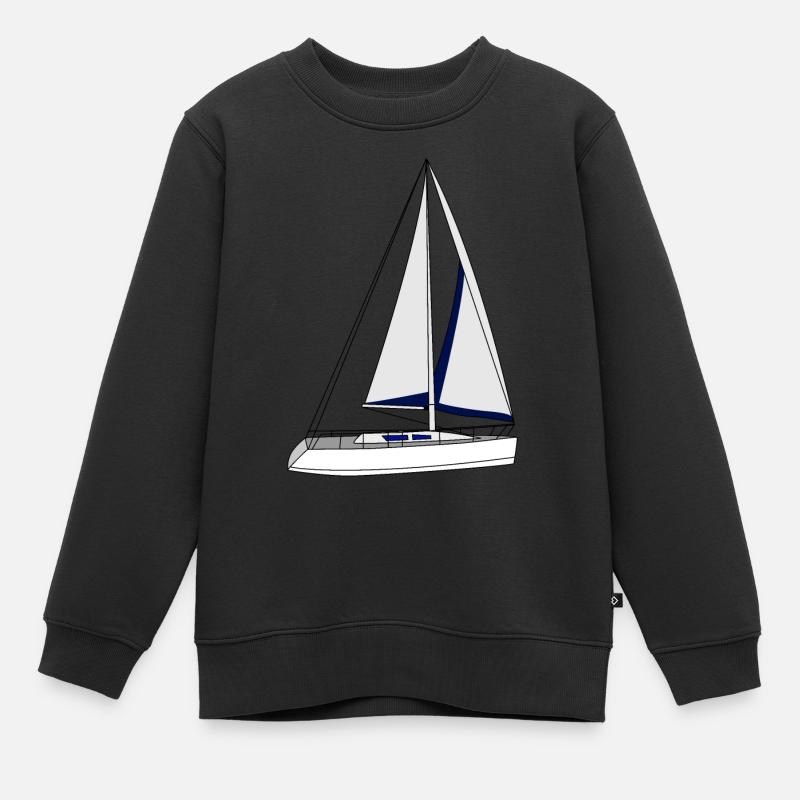 Voilier - Sweat Premium enfant bio - noir