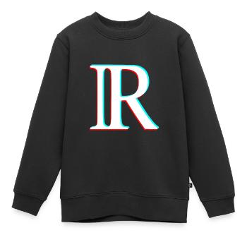 Symbole des nombres réels - Sweat Premium enfant bio - noir - Devant - AI Model Kid Female (0cm)