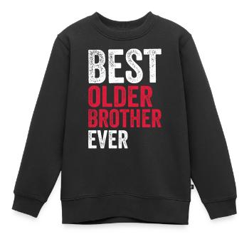 meilleur frère aîné - Sweat Premium enfant bio - noir - Devant - AI Model Kid Female (0cm)
