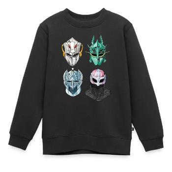 Die Kreuzfahrer des Tierkreises - Kinder Premium Organic Sweatshirt - Schwarz - Vorne - AI Model Kid Female (0cm)