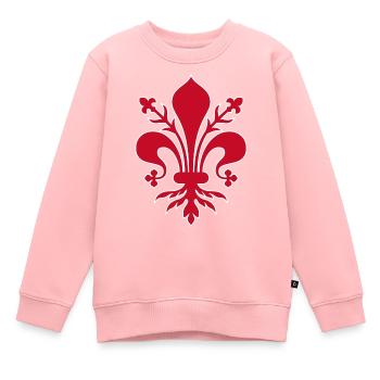 Lis Florence - Sweat Premium enfant bio - rose - Devant - AI Model Kid Female (0cm)