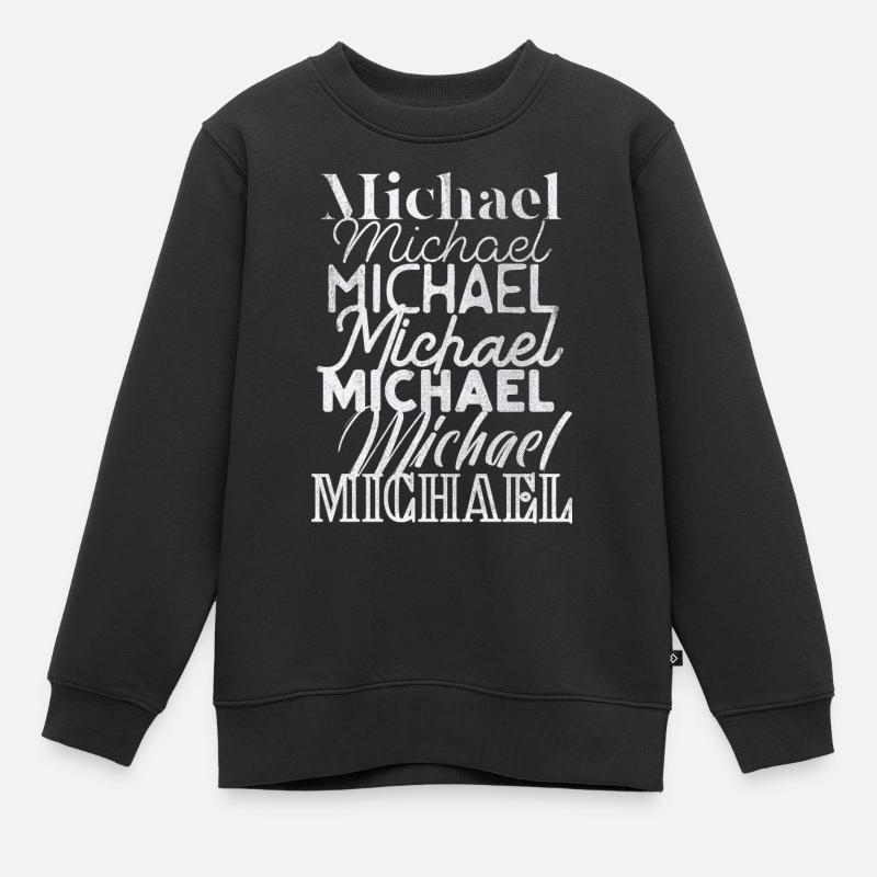Michael - Kids Premium Organic Sweatshirt - black