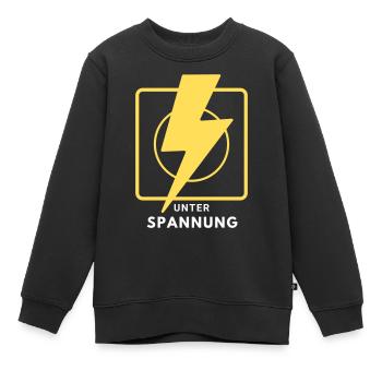 Elektriker Elektroniker Strom Spannung Geschenk - Kinder Premium Organic Sweatshirt - Schwarz - Vorne - AI Model Kid Female (0cm)