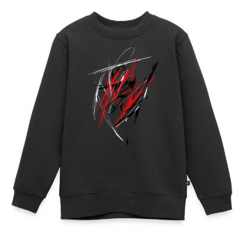 Art Moderne - Sweat Premium enfant bio - noir - Devant - AI Model Kid Female (0cm)