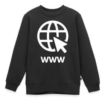 l'Internet - Sweat Premium enfant bio - noir - Devant - AI Model Kid Female (0cm)