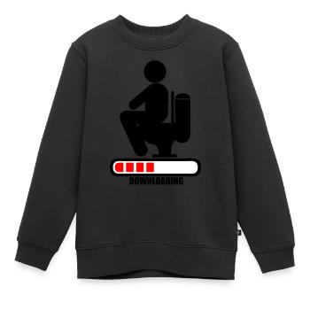 Scheiß Toilettenkot Laden der Bar - Kinder Premium Organic Sweatshirt - Schwarz - Vorne - AI Model Kid Female (0cm)