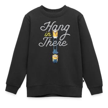 Minions Carl Und Phil Durchhalten - Kinder Premium Organic Sweatshirt - Schwarz - Vorne - AI Model Kid Female (0cm)
