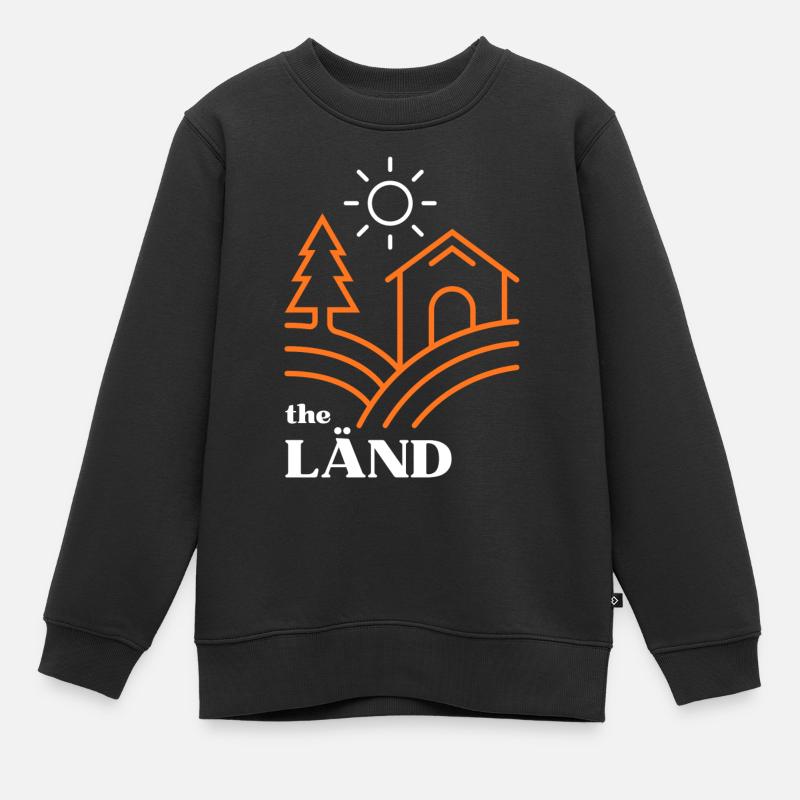The Länd - Kinder Premium Organic Sweatshirt - Schwarz