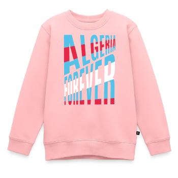 Algeria forever - Kids Premium Organic Sweatshirt - rose - Front - AI Model Kid Female (0cm)