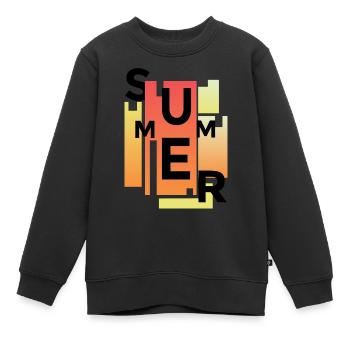 Summer - Kinder Premium Organic Sweatshirt - Schwarz - Vorne - AI Model Kid Female (0cm)