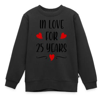 silver wedding - Kinder Premium Organic Sweatshirt - Schwarz - Vorne - AI Model Kid Female (0cm)