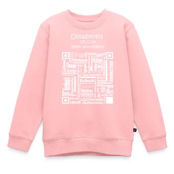 Ostalbkreis Design attrayant et cool - Sweat Premium enfant bio - rose - Devant - AI Model Kid Female (0cm)