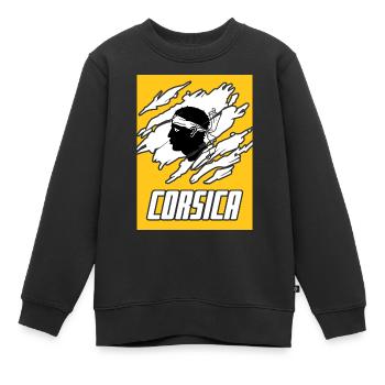 Korsika Insel - Kinder Premium Organic Sweatshirt - Schwarz - Vorne - AI Model Kid Female (0cm)