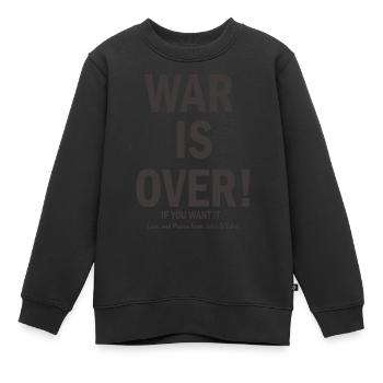 Der Krieg ist vorbei - Kinder Premium Organic Sweatshirt - Schwarz - Vorne - AI Model Kid Female (0cm)