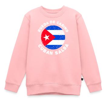 Rueda de Casino - Cuban Salsa - Kinder Premium Organic Sweatshirt - Rosa - Vorne - AI Model Kid Female (0cm)