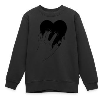 Crève-cœur - Sweat Premium enfant bio - noir - Devant - AI Model Kid Female (0cm)