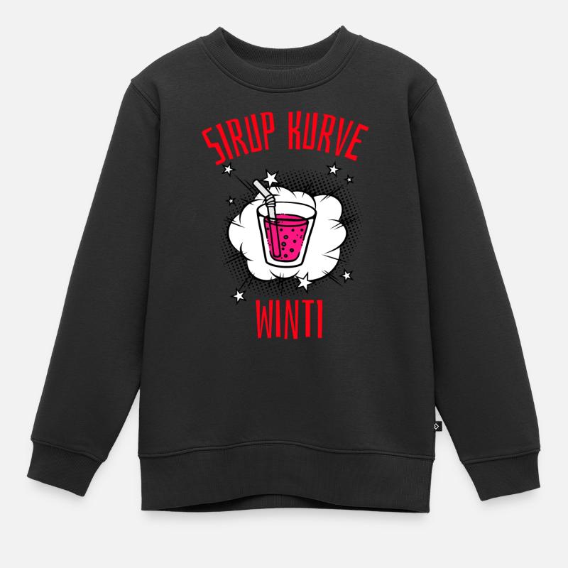 Courbe du SIP - Sweat Premium enfant bio - noir