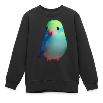 Cockatiel Budgie Bird Bird Propriétaire - Sweat Premium enfant bio - noir - Devant - AI Model Kid Female (0cm)