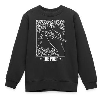Poète Poésie Poète Poésie I Don - Sweat Premium enfant bio - noir - Devant - AI Model Kid Female (0cm)